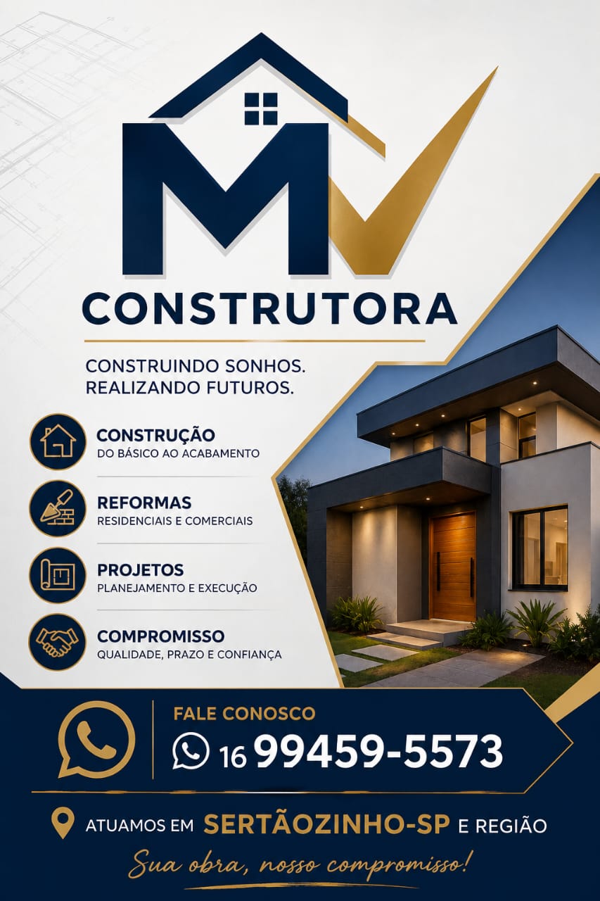 Logotipo MV Construtora